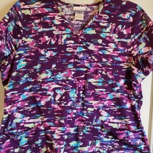 Purple scrub top